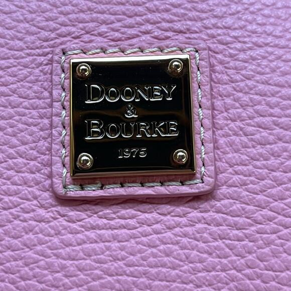 Dooney & Bourke Lucca Pale Pink Pebbled Leather Crossbody Bag. NEW - Picture 9 of 13